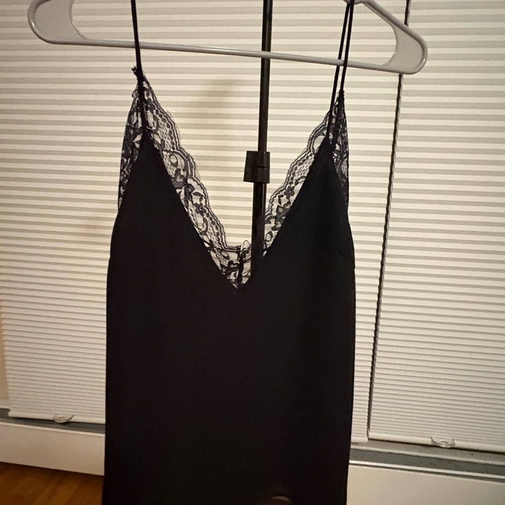 VERA & LUCY Coquette Sexy Lace Trim Cami  Whimsigoth Fairy Babydoll Y2K Black - Picture 3 of 3